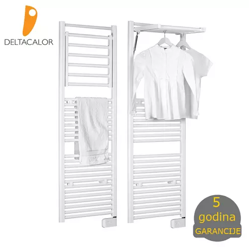 Deltacalor DINAMIC Plus 750  W električni radijator sušač sa mobilnim članom (beli)